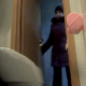 A woman is video-recorded taking a shit while sitting on a toilet by a hidden camera mounted on the floor behind the toilet. Unfortunately, we cannot see much action from this angle, but we can hear everything very clearly. Great for audio lovers!